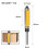 1/2 6mm Shank Flush Trim Router Bit with Double Bearing Router Bit Drill Tool for Wood Formwork Pattern B 8