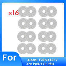 16 PCS Cleaning Rag for  X20+/X10+ / X20 /X10  Robot Vacuum Cleaner Parts Replacement