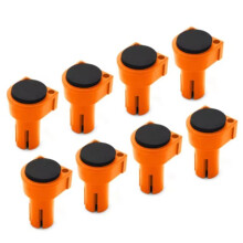8 Pcs Workbench Tenon Stopper Non Marring Nylon Non-Slip EVA Rubber Used for 20mm Hole Desktop Clip