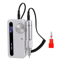 Electric Nail File 35000RPM Professional Electric Nail Drill Manicure Machine with Pause Mode for Acrylic Gel Nails,B