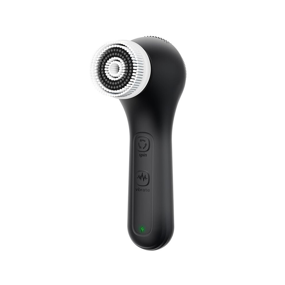Vibrating & Rotating Face Scrubber, Waterproof Rechargeable Facial Brush, 8 Modes For Deep Cleansing & Massaging Exogio