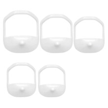 5 Peças de Molde para Barba, Barba Francesa ou Cavanhaque, Molde para Barbear, Ferramenta para Modelar Bigodes, Branco