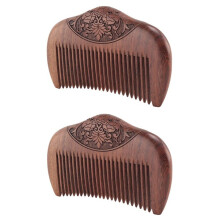 Natural Super Narrow Dent Wood Combs Pocket Comb Sandalwood Static Lice Beard Comb Hairstyle Sandalwood Comb
