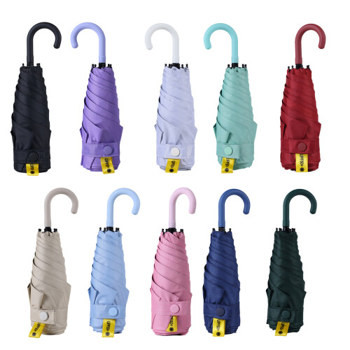 Compact Umbrellas Manual Foldable Travel Umbrellas- Navy blue 1