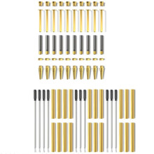 Pen Kits for Woodturning 10 Pack with Black Ink Pen Making Kit Slimline Pen Turning Supplies Twist Pen Kit for DIY Coppe