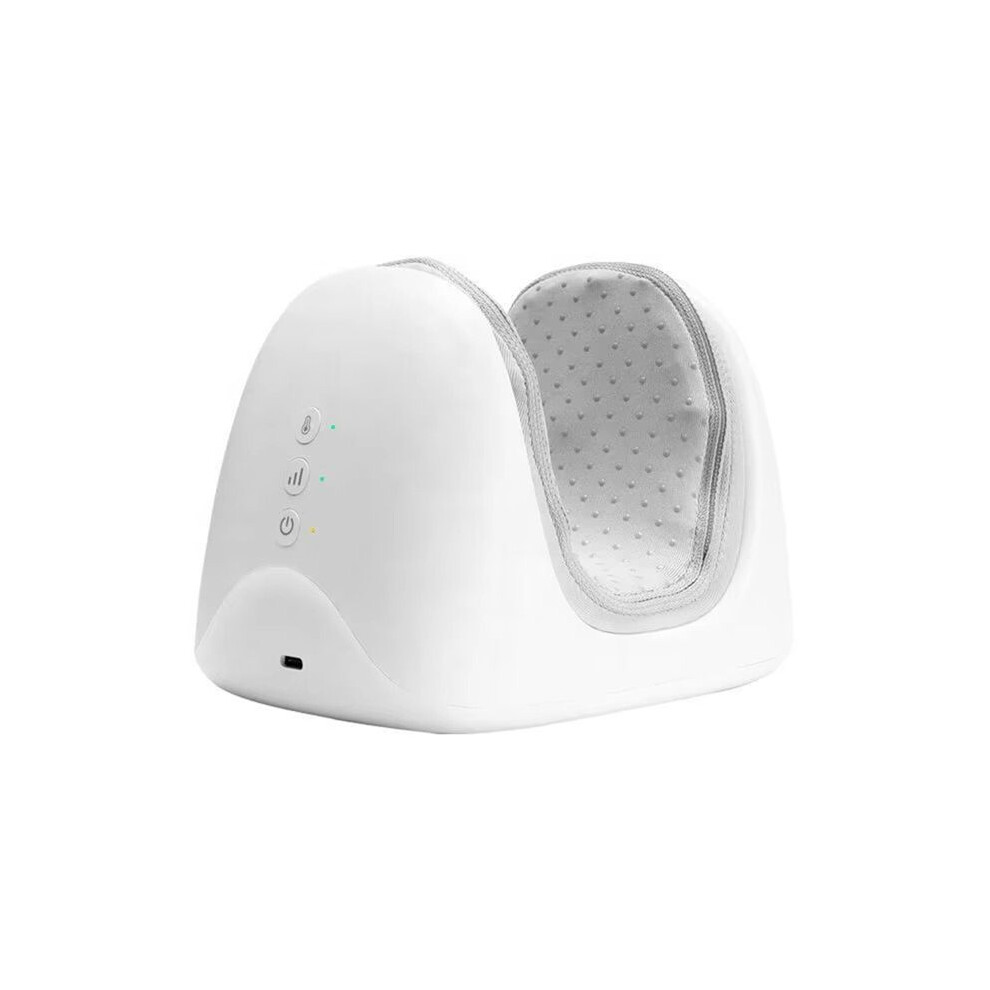 White Electric Hand Massager 3 Modes Air Compression Hot Compress Finger Massager Machine For Finger Numbness Pain Relieve