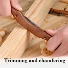 Bird Planer Woodworking Wood DIY Trimming Chamfering Steel Planing Tool Small Spokeshave Plane Ebony