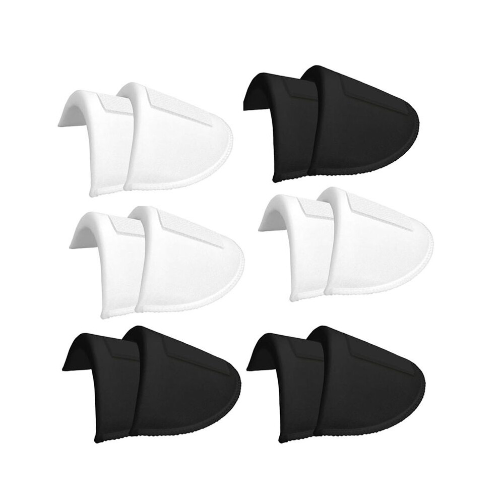 Exogio 6 Pairs Set-In Shoulder Pads 1.5Cm Thickening Foam Shoulder Pads For Womens Clothing Sewing Supplies Sponge Pads