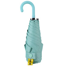 Compact Umbrellas Manual Foldable Travel Umbrellas 6- Cyan