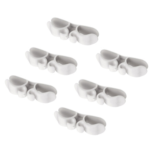 Pack of 6 Practical Kitchen Appliances Cord Management-White