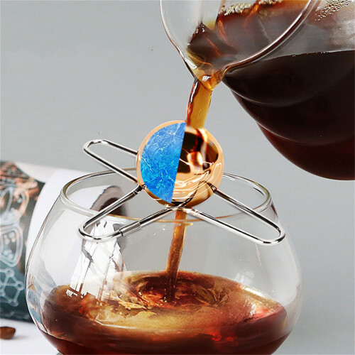 Espressos Coffee Ice Sphere Chilling Coffee Tool Steel-Silver 1 1