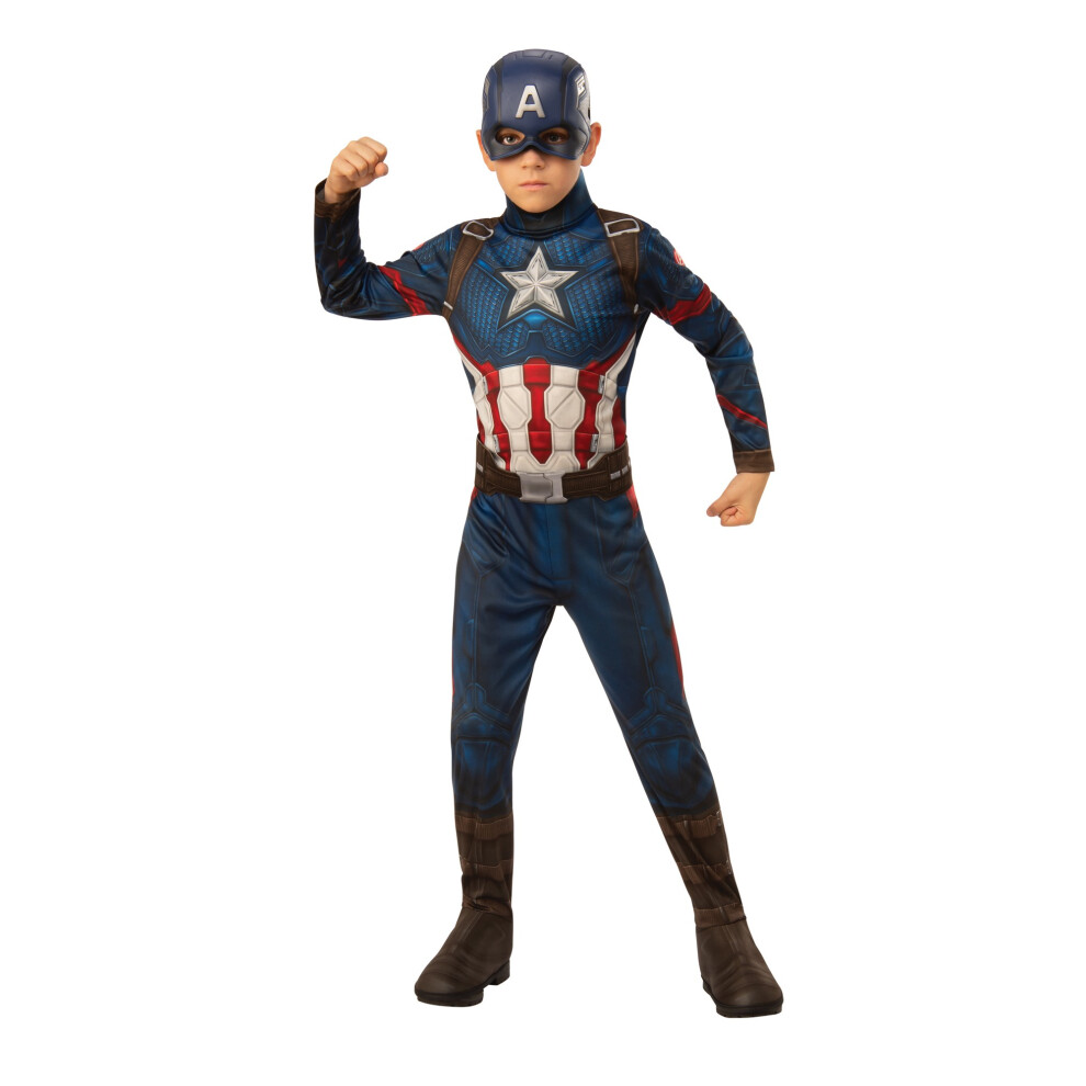 Captain America (M, ) Boys Costume Blue/Red