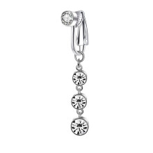 Easy to Wear Navel Clip No Piercing Belly Button-row diamond  7