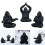 Praying Figurines Indoor Decors Meditating Chimpanzee Statue-B 3