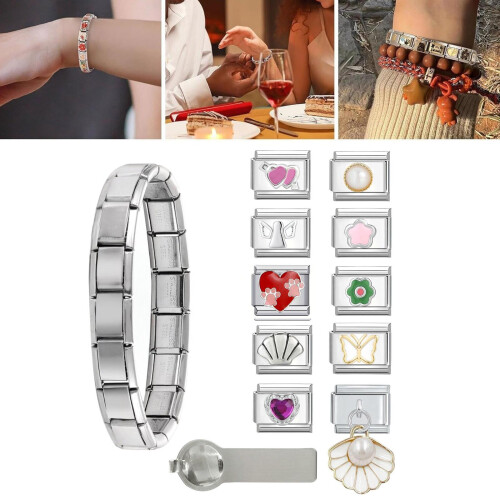 Ensemble de bracelets à breloques de styles italiens, accessoire 2