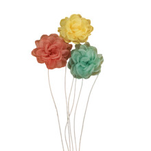 Collier à chaîne réglable en forme de fleur de camélia, couleur