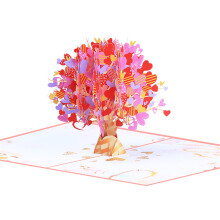 Heart Tree Popup Card 3D Greetings Card Popup Valentines Day
