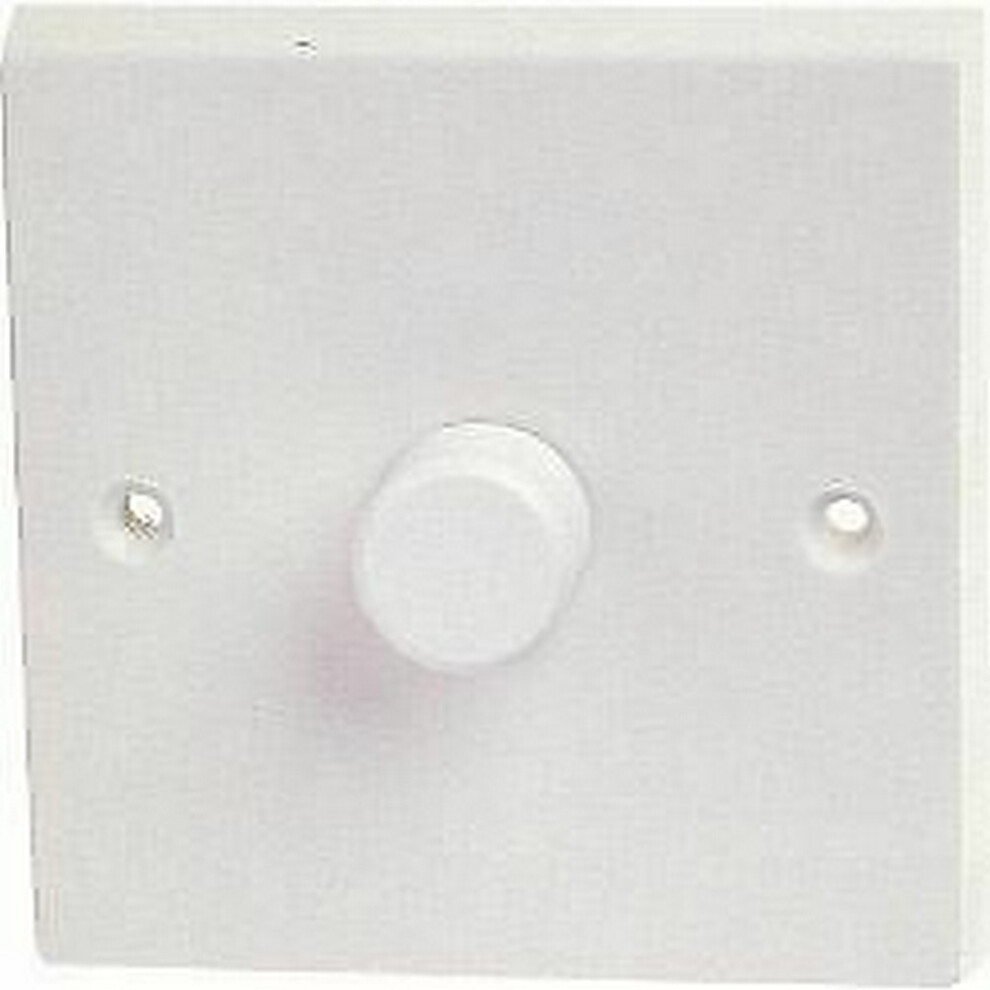 Dencon Unisex White 400W 1 Way Rotary Dimmer Switch In - Image 2
