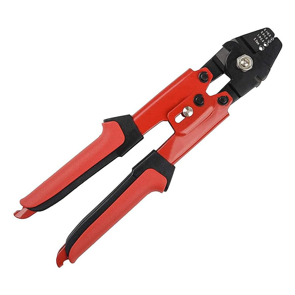 Crimp Fishing Lines Tool, Black Oxidation Treatment For Corrosion Resistance, Copper Aluminum Sleeve Crimping With Side Cutters And Non-Slip Grips, 9004841753034