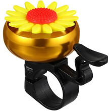 Blumendekor-Glocke für Dreiräder, wunderschönes Design, lauter Klang, einfache Montage, runder Rohrdurchmesser 22,2 mm, perfekt für Kinder.