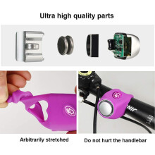 Buzina de bicicleta superpotente com compatibilidade versátil, sistema de alerta sonoro potente para aventuras de ciclismo seguras.