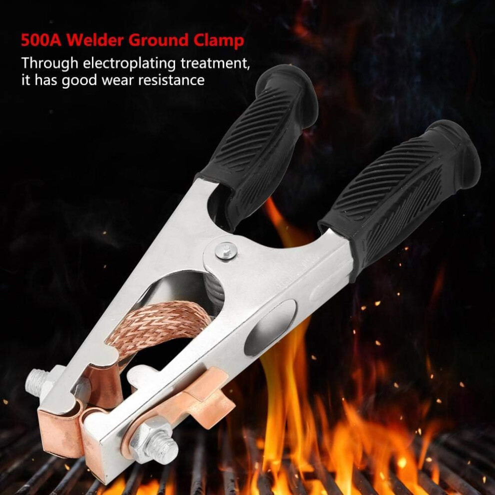 Professional Welding Clamps, Manual Welder Copper Electroplated Ground Clamp For Stable Performance And High Reliability, Easy Assembly And Usage For 9169997022653