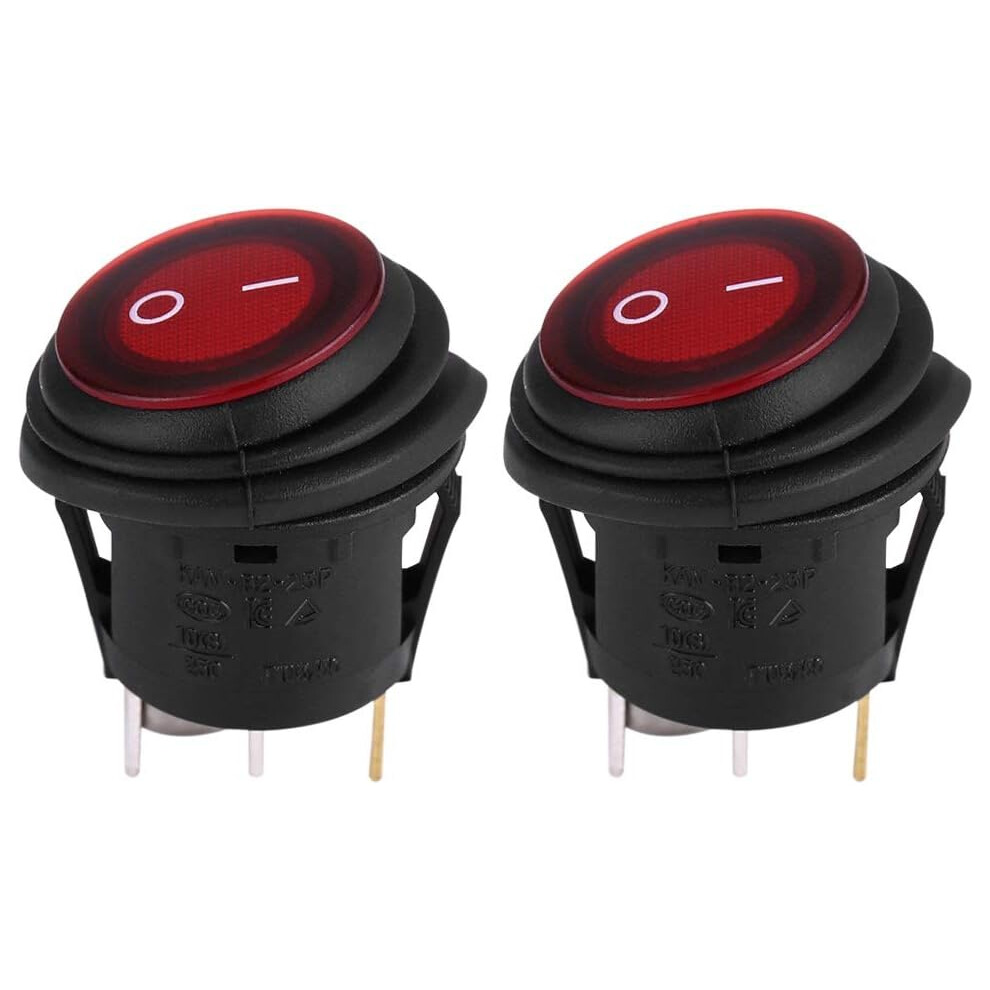 Red Rocker Switch With Ip65 Protection, Spdt Switch Featuring Polyamide Ep Nylon Pa66, Anti Corrosion Acid And Alkali Resistant Heat Resistant For 9128293732925