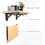 Heavy Duty Collapsible Shelf Brackets, Sturdy Folding Supports For Diy Projects, Easy To Install Triangle Bracket Design, Max Load Space Saving Shelf 1