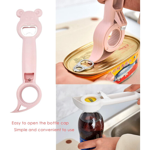 Labor Saving 4 In 1 Opener, Easy To Use Ergonomic Design Perfect Gift For Elderly And Arthritis Sufferers, Cute Bear Design Multi Function Kitchen 2
