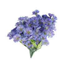 10 Bundles Artificial Flower Realistic Flower Plant-sky blue
