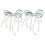 Boucles de chaussures en perles élégantes avec des-Vert clair 1