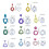 Ensemble de coupe-boucles d'oreilles en argile douce, moules 3
