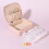 Versatile Jewelry Holder with Customizable Sections PU-Pink 7