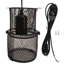 Heat Source Protection Lampshade For Reptiles Retractable Design Anti Scald Cover With Switch Ceramic E27 Socket Compatible Sturdy Build Suitable For