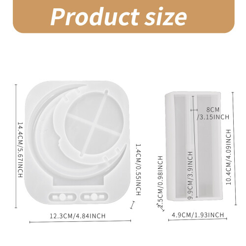 Home Decoration Silicone Mold for Rotating Frame Versatile Photo 2