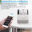 Bisofice Mini Portable Thermal Printer 2" Wireless USB Receipt Printer 1500mAh 7