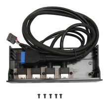 USB 3.0-hub met 8 poorten aan de voorzijde en 19-pins interface, snelle overdrachtssnelheid, hot-swapping en stabiele verbinding voor 5,25-inch
