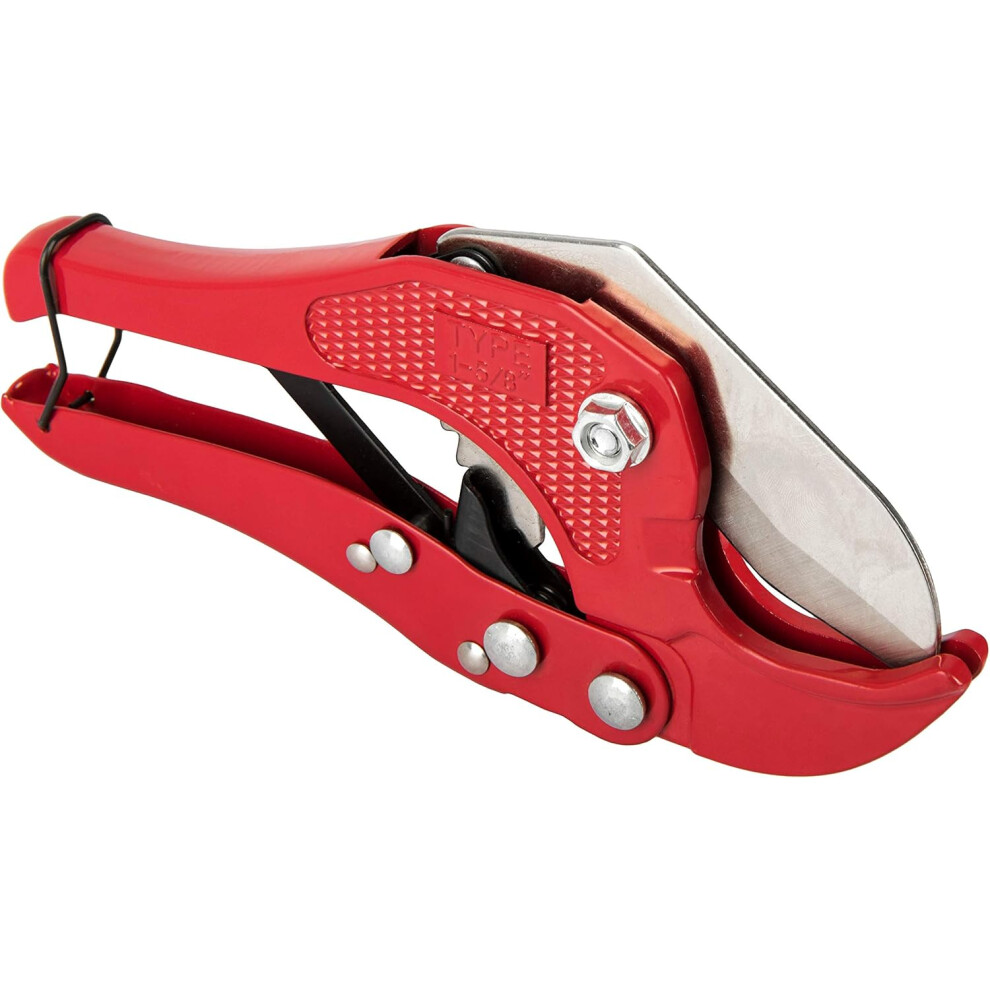 Professional Pipe Cutter, 0-42Mm Range, Ratchet Type Cutter For Labor-Saving Cuts On Pvc, Pex Pipes, With Durable 65# Manganese Blade 9169997023100