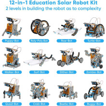 Brinquedo educativo STEM, Robôs movidos a energia solar para crianças, Kits de ciências faça você mesmo, Presente educativo, Conjunto de