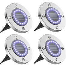 Luci LED luminose da incasso a terra: luci solari da terra impermeabili per esterni, lampade solari resistenti e facili da installare per vialetti,