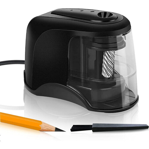 Ηλεκτρική ξύστρα για μολύβια, ισχυρός κινητήρας για γρήγορο ακόνισμα, γρήγορο 1