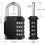 Keyless Convenience: Portable 4 Digit Resettable Outdoor Waterproof Combination Lock 4