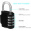Keyless Convenience: Portable 4 Digit Resettable Outdoor Waterproof Combination Lock 3