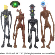 Figurine decorative cadou creativ, figurine de acțiune cu design de iluminat, articulații mobile pentru jucării Urban Legend Foundation SCP