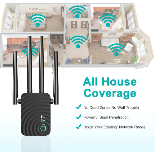 Επέκταση WiFi διπλής ζώνης νέας γενιάς για ευρεία κάλυψη, υποστηρίζει πολλαπλές 2