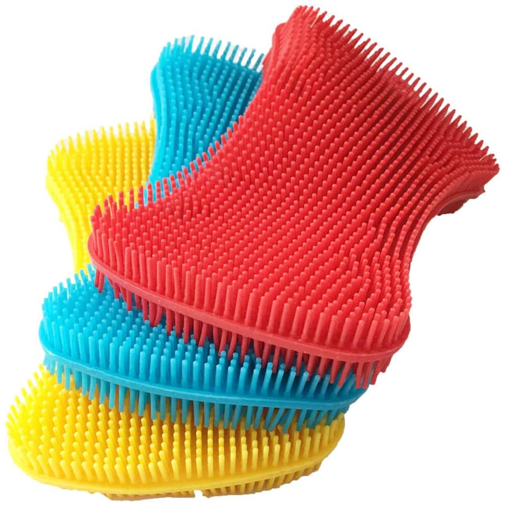 Innovative Dish Sponges, Efficient Cleaning Food-Grade Silicone Kitchen Sponge Quick Dry Premium Quality Scratch Free, Multipurpose Cleaning Healthy