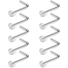 Nasenpiercings aus Edelstahl für Damen und Herren, hypoallergener Körperschmuck mit Kristallohrsteckern und angenehmem Tragekomfort, handgefertigte