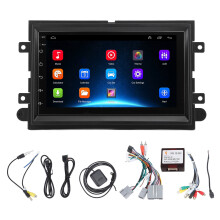 Autoradio met Bluetooth en GPS-navigatie, 7-inch touchscreen, Android 12-bits autoradio met quad-core CPU, draadloze CarPlay, Android Auto en