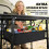 Outsunny Outsunny Folding Camping Table w/ Adjustable Height, Storage Basket, Black 5
