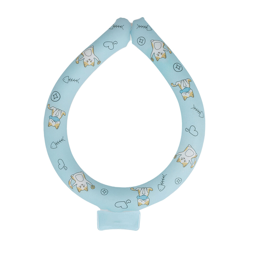 Blue Reusable Tpu Pcm Neck Cooler Wearable Cooling Wrap For Hot Summer Outdoor